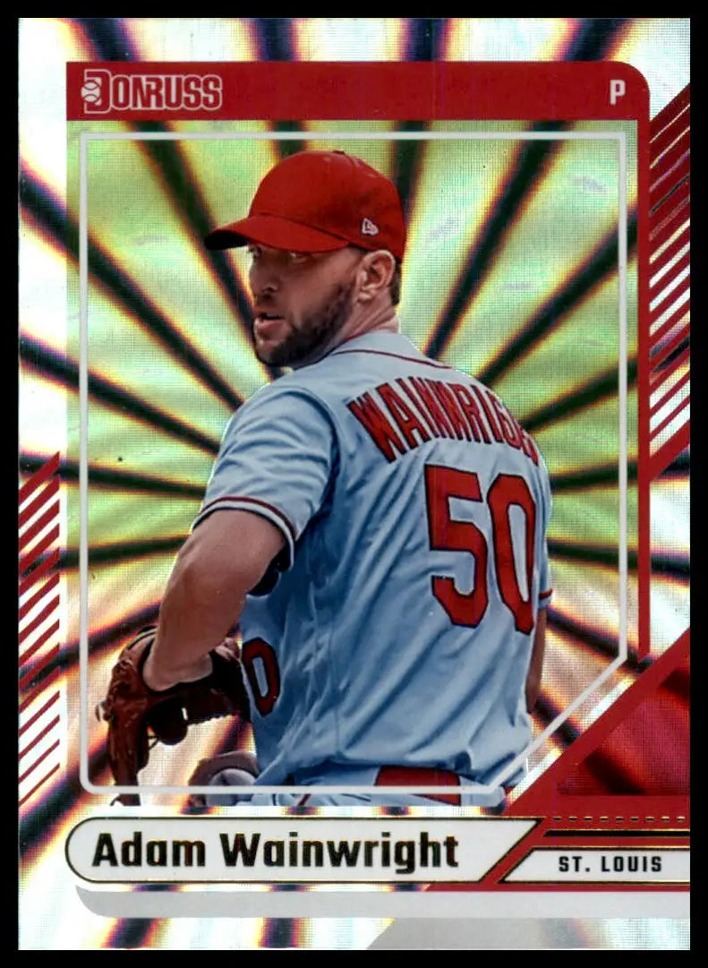 2024 Donruss - Laser Adam Wainwright 10 St. Louis Cardinals NM - Baseball Card Single