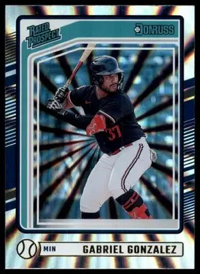 2024 Donruss - Laser Gabriel Gonzalez 182 Minnesota Twins NM - Baseball Card Single