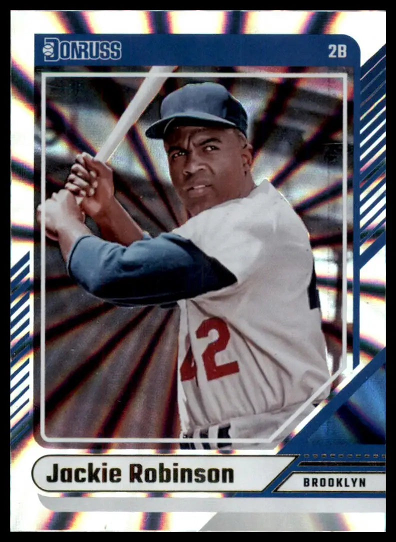 2024 Donruss - Laser Jackie Robinson 16 Brooklyn Dodgers NM - Baseball Card Single