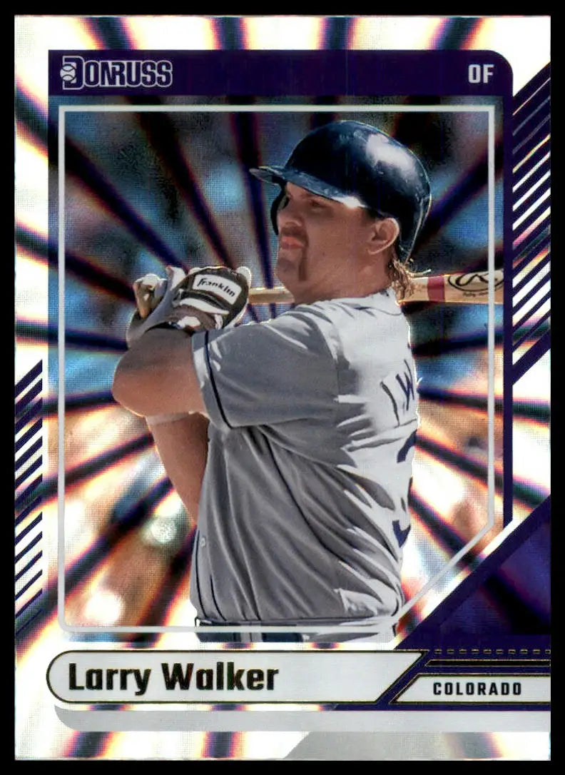 2024 Donruss - Laser Larry Walker 17 Colorado Rockies Baseball NM - Baseball Card Single