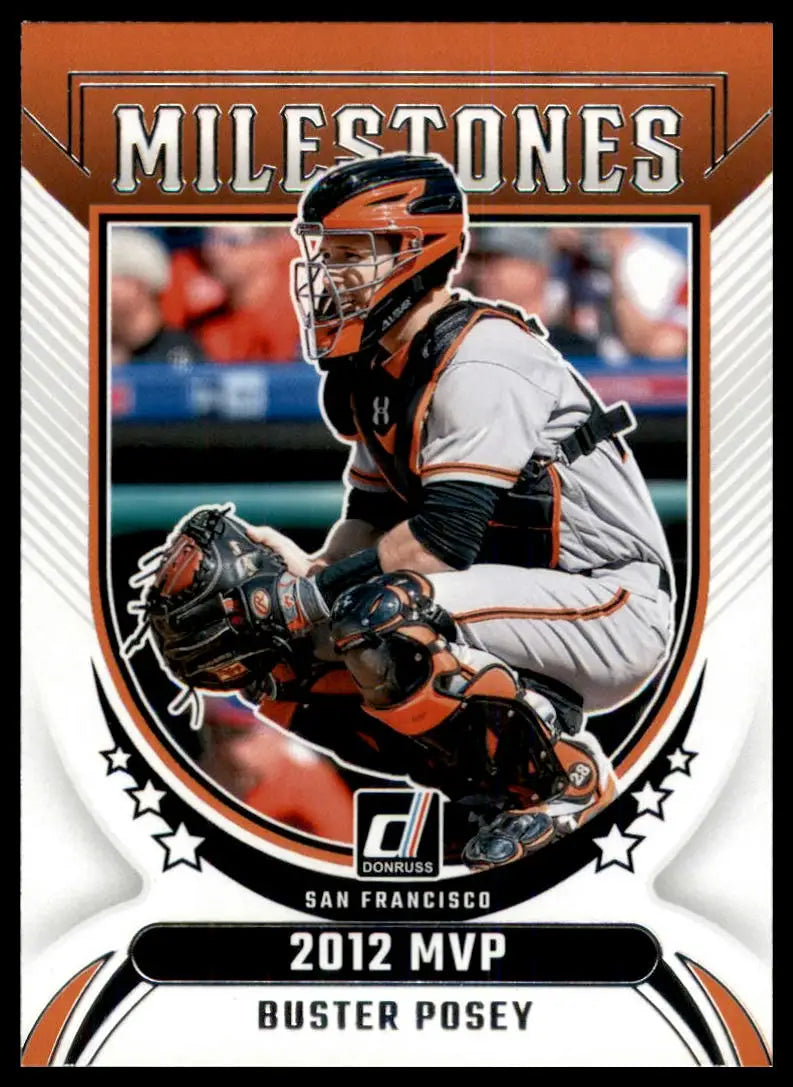 2024 Donruss - Milestones Buster Posey 9 San Francisco Giants NM - Baseball Card Single