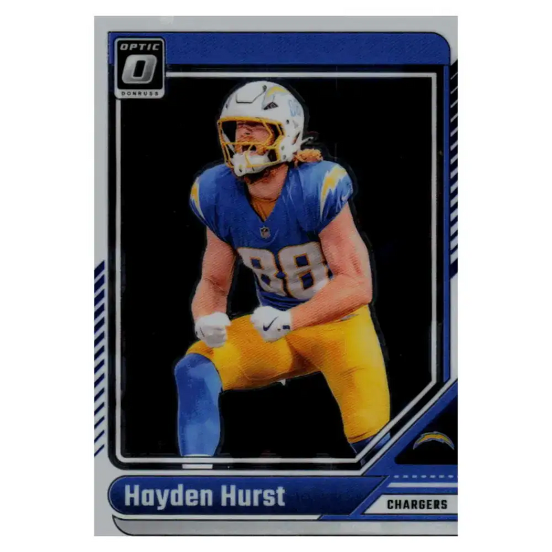 2024 Donruss Optic #110 Hayden Hurst NM-MT Los Angeles Chargers Football Card - Football Card Single