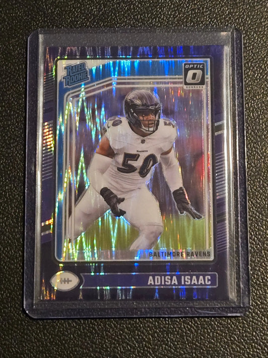 2024 Donruss Optic #202 Adisa Isaac Purple Shock - Football Card Single