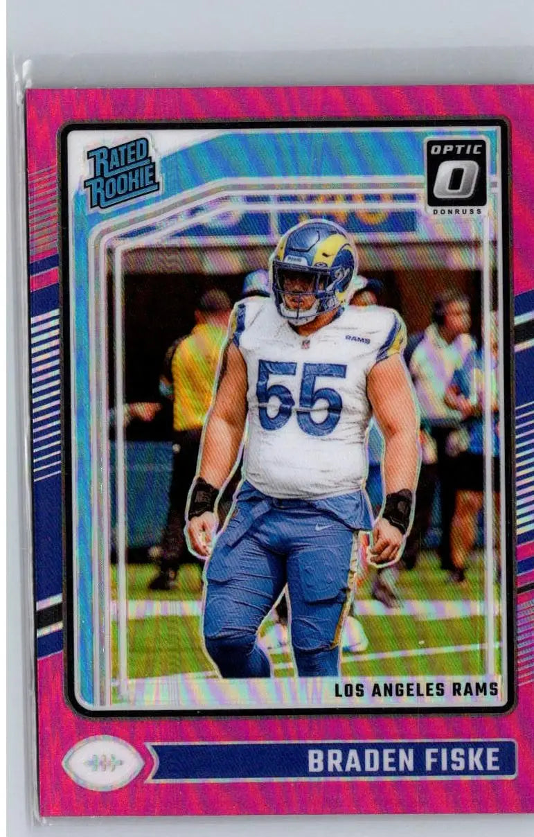 2024 Donruss Optic #210 Braden Fiske Pink - Football Card Single