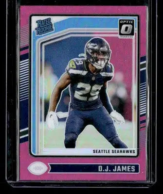 2024 Donruss Optic #222 D.J. James Pink - Football Card Single