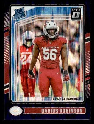 2024 Donruss Optic #225 Darius Robinson Purple Shock - Football Card Single