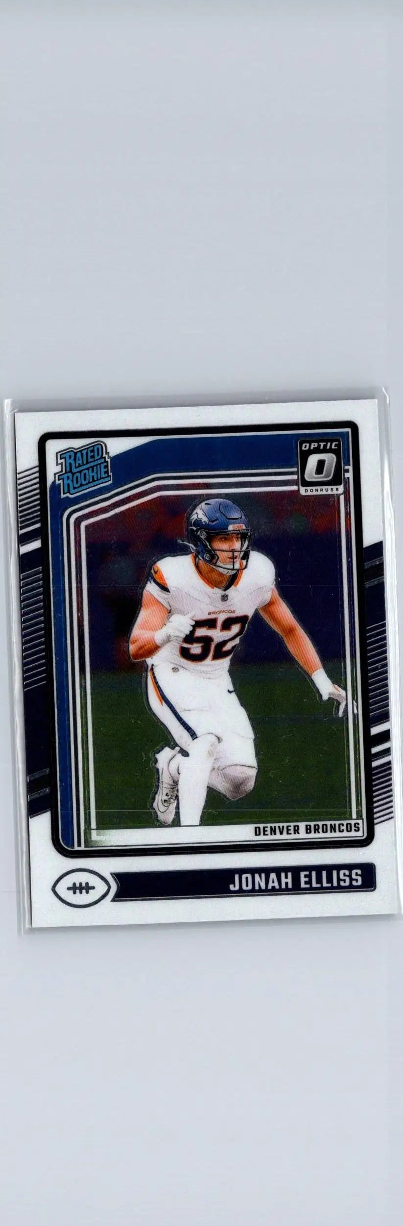 Jonah Elliss football card from 2024 Donruss Optic series featuring Jonah Elliss