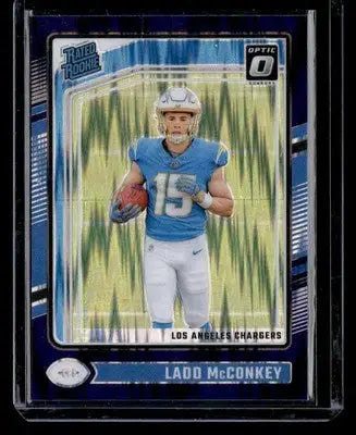 2024 Donruss Optic #266 Ladd McConkey Purple Shock - Football Card Single