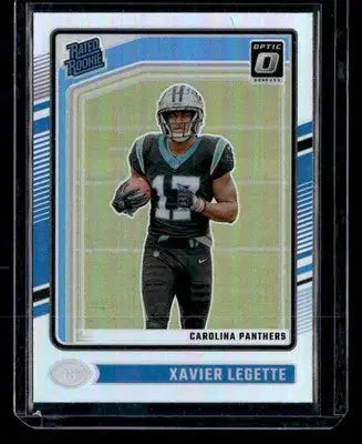 2024 Donruss Optic #299 Xavier Legette Holo Prizm RC Carolina Panthers - Football Card Single