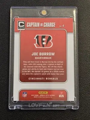 2024 Donruss Optic #4 Joe Burrow Captain In Charge - Football Card Single
