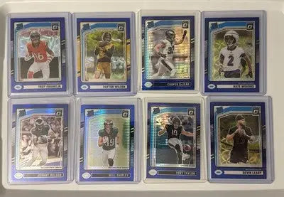 2024 Donruss Optic Football Blue Hyper 15 Card Rated Rookie Lot RC - Football Card Single