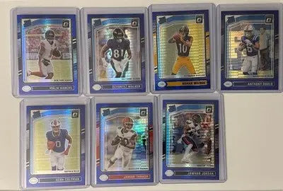 2024 Donruss Optic Football Blue Hyper 15 Card Rated Rookie Lot RC - Football Card Single