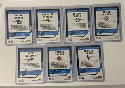 2024 Donruss Optic Football Blue Hyper 15 Card Rated Rookie Lot RC - Football Card Single
