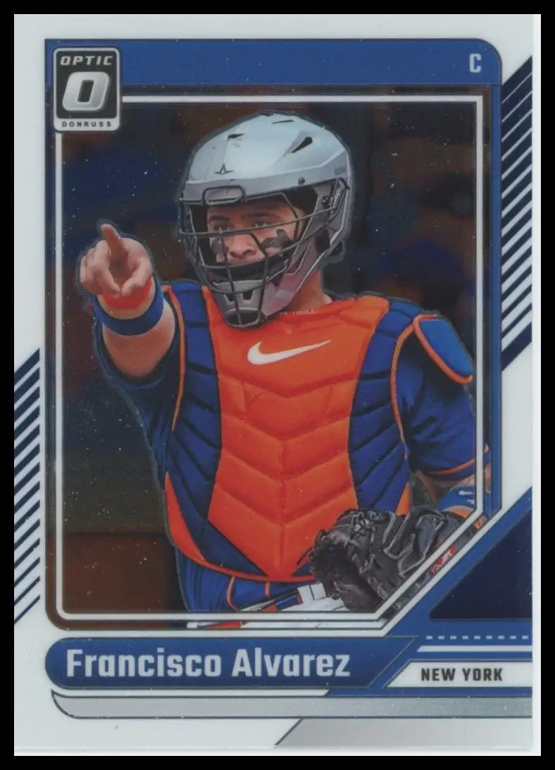 2024 Donruss - Optic Francisco Alvarez 58 New York Mets Baseball NM - Baseball Card Single