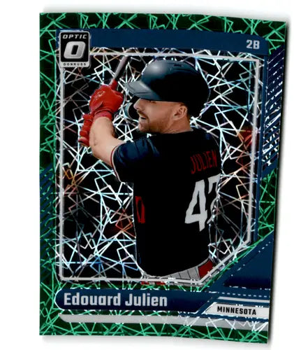 2024 Donruss Optic Green Velocity Edouard Julien baseball card front image