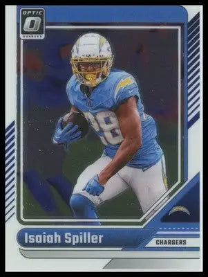 2024 Donruss Optic Isaiah Spiller 107 Los Angeles Chargers