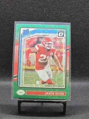 2024 Donruss Optic Jaden Hicks #237 Green Velocity Rated Rookie - Football Card Single