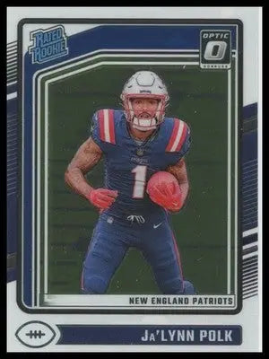 2024 Donruss Optic Ja’Lynn Polk RC 240 New England Patriots