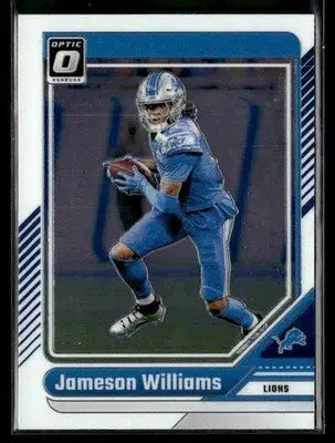 2024 Donruss Optic Jameson Williams #67 Detroit Lions - Football Card Single