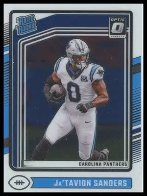 2024 Donruss Optic Ja’Tavion Sanders RC 244 Carolina Panthers