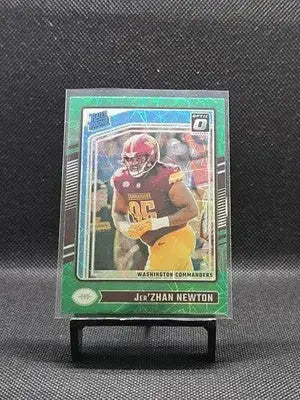 2024 Donruss Optic Jer’Zhan Newton Rated Rookie Commanders #252 Green Velocity - Football Card Single