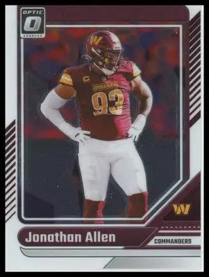 2024 Donruss Optic Jonathan Allen 200 Washington Commanders