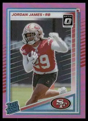2024 Donruss Optic Jordan James #374 Pink Football - Football Card Single