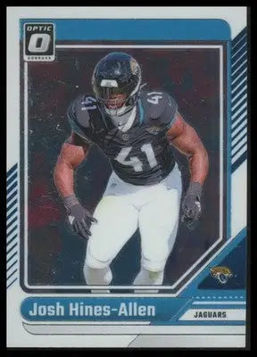 2024 Donruss Optic Josh Hines-Allen 93 Jacksonville Jaguars
