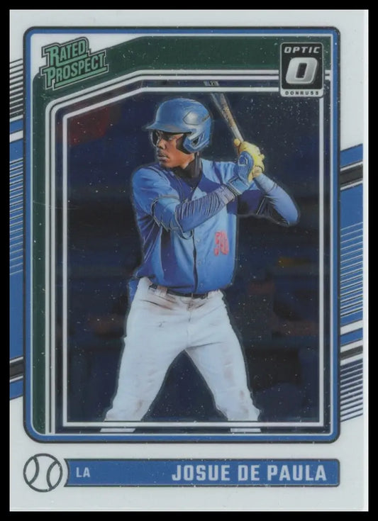 2024 Donruss - Optic Josue De Paula 113 Los Angeles Dodgers Baseball NM - Baseball Card Single