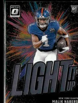 2024 Donruss Optic Malik Nabers #5 Light It Up New York Giants - Football Card Single
