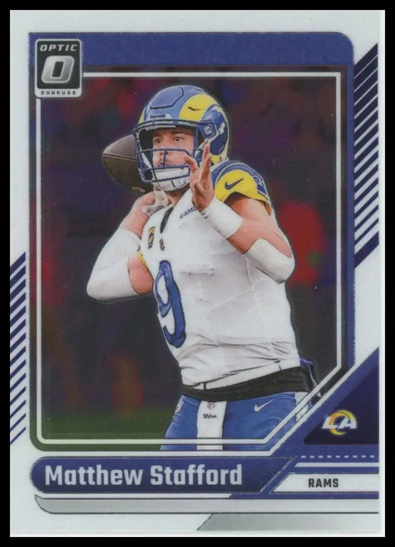 2024 Donruss Optic Matthew Stafford 113 Los Angeles Rams - Football Card Single