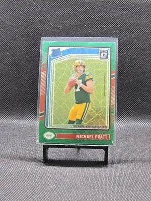2024 Donruss Optic Michael Pratt #280 (RC) Green Velocity - Football Card Single