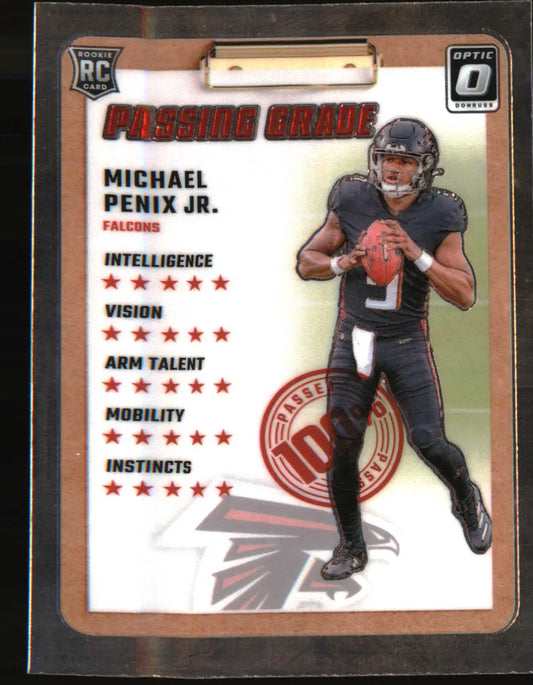 2024 Donruss Optic Passing Grade #5 Michael Penix Jr.