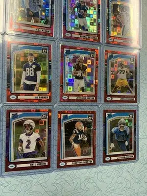 2024 Donruss Optic Red Pandora Rated Rookie Card Lot 15 Different Cards NFL RC’s - Football Card Single