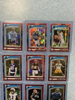 2024 Donruss Optic Red Pandora Rated Rookie Card Lot 15 Different Cards NFL RC’s - Football Card Single