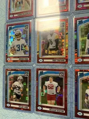 2024 Donruss Optic Red Pandora Rated Rookie Card Lot 15 Different Cards NFL RC’s - Football Card Single