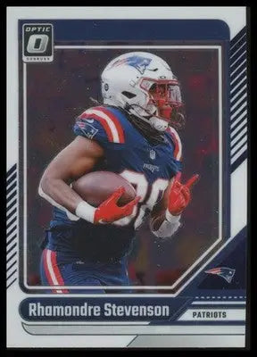 2024 Donruss Optic Rhamondre Stevenson 134 New England Patriots