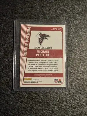 2024 Donruss Optic #RPB-MPJ Michael Penix Jr. Rookie Phenoms Blue Hyper - Football Card Single
