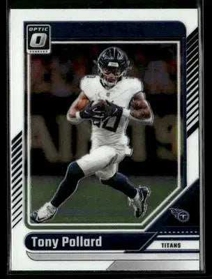 2024 Donruss Optic Tony Pollard #190 Tennessee Titans - Football Card Single
