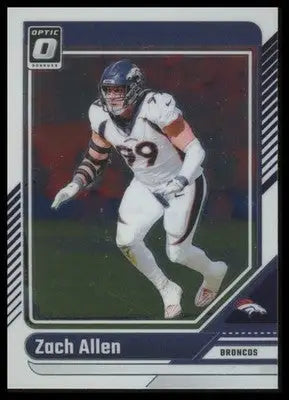 2024 Donruss Optic Zach Allen 61 Denver Broncos