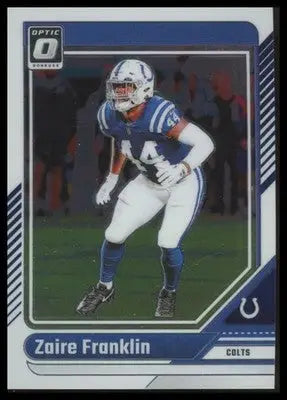2024 Donruss Optic Zaire Franklin 87 Indianapolis Colts