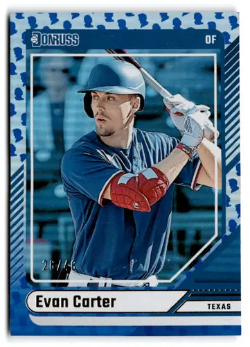 2024 Donruss Presidential Collection #74 Evan Carter NM Near Mint 26/46 ID:74340 - Baseball Card Single