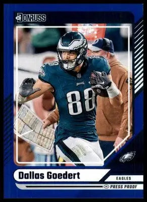 2024 Donruss - Press Proof Blue Dallas Goedert 12 Philadelphia Eagles - Football Card Single