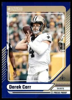 2024 Donruss - Press Proof Blue Derek Carr 60 New Orleans Saints - Football Card Single