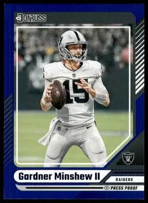 2024 Donruss - Press Proof Blue Gardner Minshew II 227 Las Vegas Raiders - Football Card Single