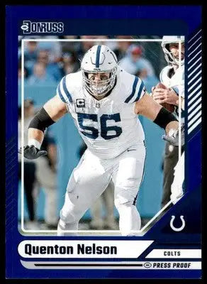 2024 Donruss - Press Proof Blue Quenton Nelson 116 Indianapolis Colts