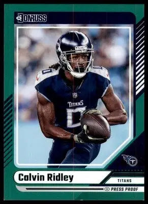 2024 Donruss - Press Proof Green Calvin Ridley 7 Tennessee Titans - Football Card Single
