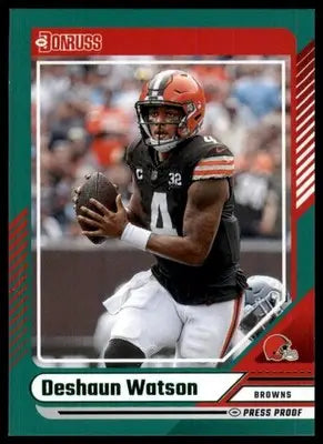 2024 Donruss - Press Proof Green Deshaun Watson 40 Cleveland Browns - Football Card Single