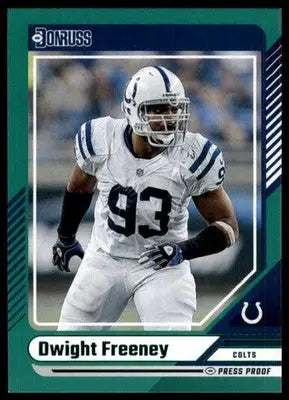 2024 Donruss - Press Proof Green Dwight Freeney 87 Indianapolis Colts - Football Card Single