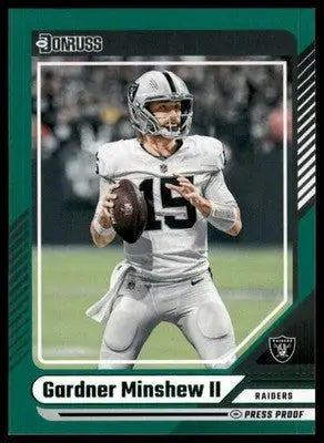 2024 Donruss - Press Proof Green Gardner Minshew II 227 Las Vegas Raiders - Football Card Single